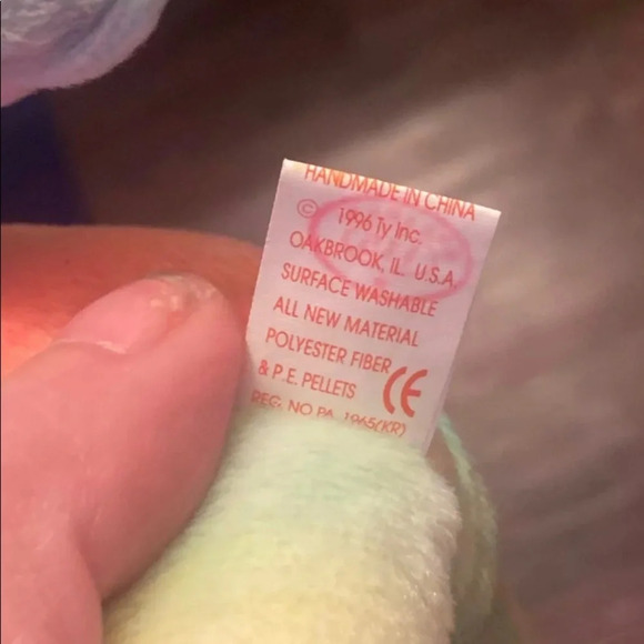 RARE TY Tie-Dye Beanie Baby from the Peace Collection - Picture 7 of 9